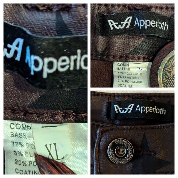 Appleloth A faux leather skinny pants/leggings   Sz XS - Picture 7 of 9